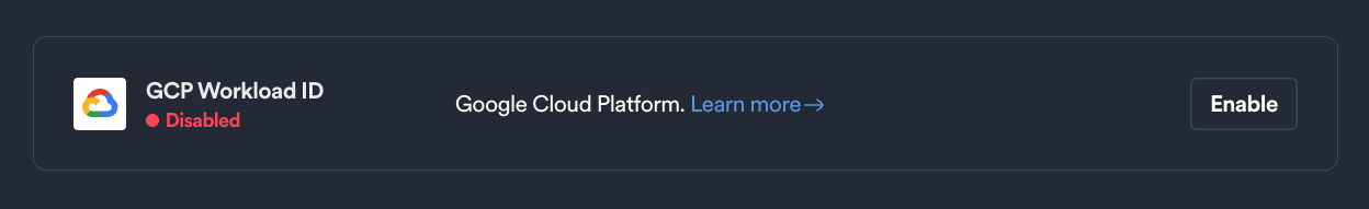 GCP Workload ID